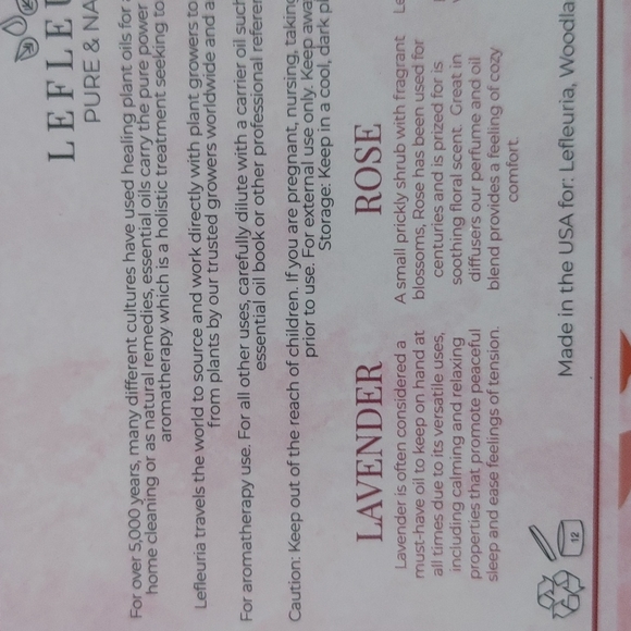 Lefleuria Pure and Natural Essential Oils Crazy in Love Aromatherapy Coll - Picture 8 of 13